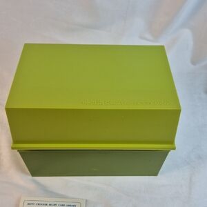 Vintage Betty Crocker Green Recipe Card Box